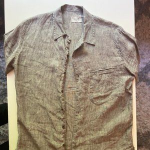 Nudie Jeans SS Button-Down Linen Shirt Size M
